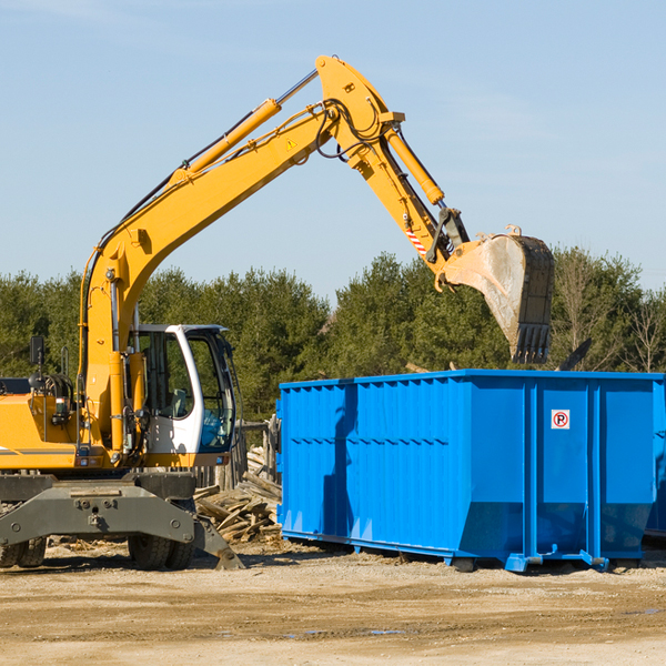 can i choose the location where the residential dumpster will be placed in East Hampton